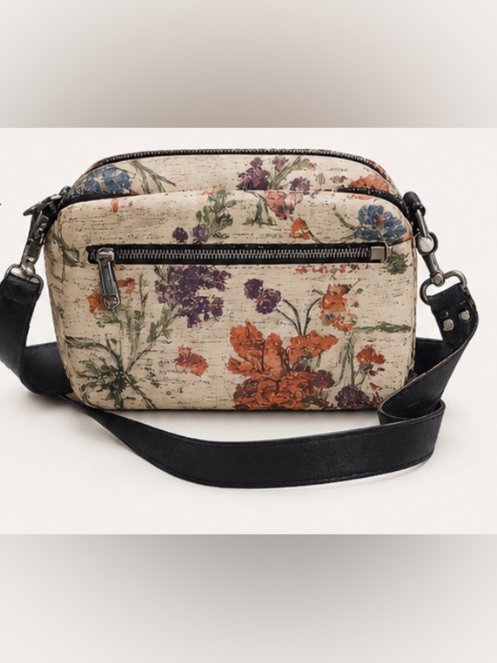 NWOT Patricia Nash Piper coated Crossbody in Parisian newsprint